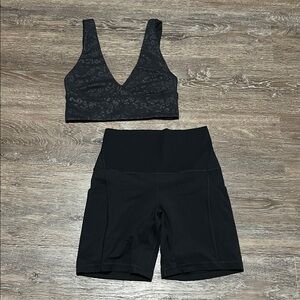 NWOT Lululemon Matching Align Set. Size 4